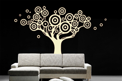 Vinilos Decorativos Arbol con circulos