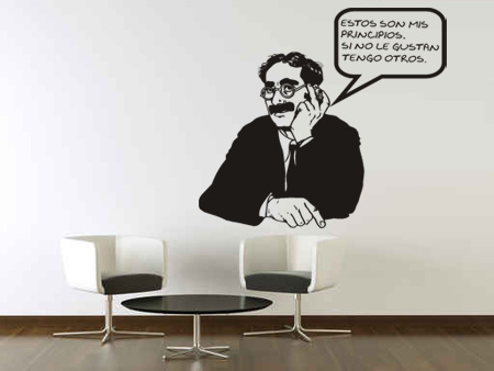 Vinilos Decorativos Frase Groucho Marx