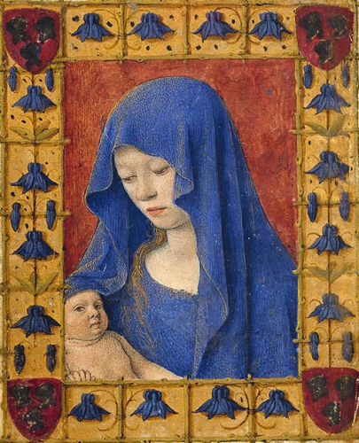 Fotomural Mary Holding The Christ-child De Jean Fouquet oleos