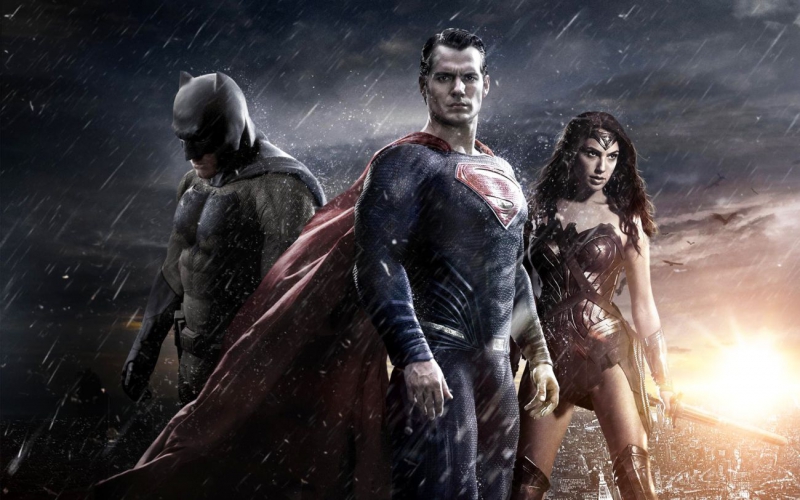 Fotomural Batman Superman Y La Mujer Maravilla En La Pelicula El Amanecer  De La Justicia Peliculas