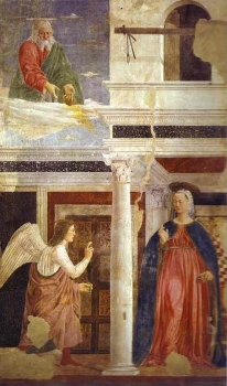 Piero_della_Francesca_-_Legend_of_the_True_Cross;_Annunciation.JPG