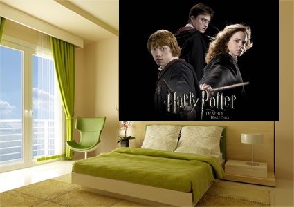 Puerta Mural Harry Potter Snape poción habitación Vista Pegatinas De Pared Calcomanía Wallpaper 342 
