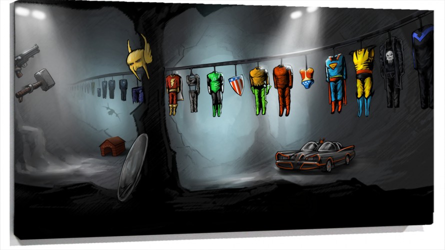 Perchero superheroes online