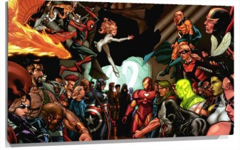 Lienzo Batalla De Civil war