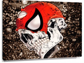Lienzo Craneo De spiderman