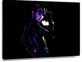 Lienzo Catwoman Sujetandose Las gafas