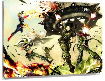 Lienzo Batalla De Red hood