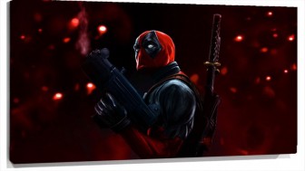 Lienzo Dead Pool armado