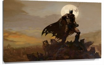Lienzo Batman Y Los lobos
