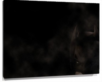 Lienzo Cara De Batman Entre La niebla