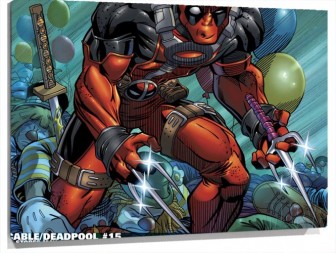 Lienzo Cable Y Dead pool