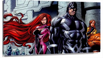 Lienzo Black Bolt Y Sus acompañantes