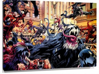 Lienzo Batalla De Carnage Y veneno