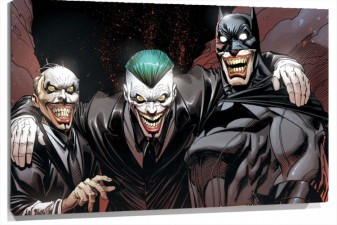 Miniatura Alfred Pennyworth Joker Y Batman sonrriendo