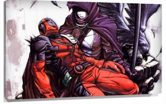 Lienzo Dead Pool herido
