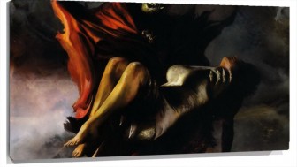 Lienzo Spawn Sujetando A Una chica