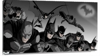 Lienzo Batmans En La noche