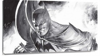 Lienzo Batman En Blanco Y negro
