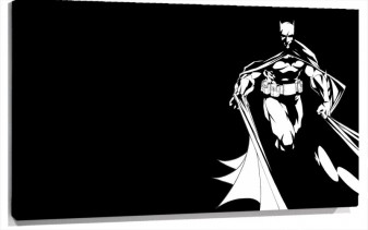 Lienzo Batman En Blanco Y negro