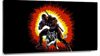 Lienzo Snake Eyes Con Su lobo