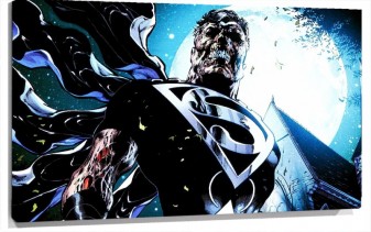 Lienzo Black Lantern De superman