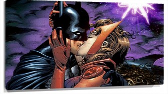 Lienzo Batman Besando A Bruja escarlata