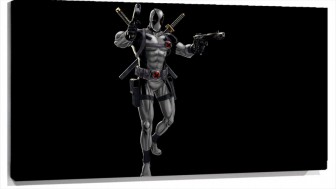 Lienzo Dead Pool disparando