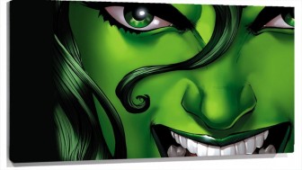 Lienzo Cara De Cerca De She hulk