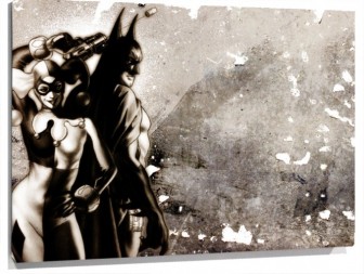 Lienzo Batman Y Harley quinn