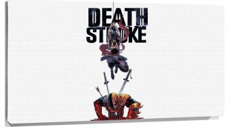 Lienzo Cartel De Deathstroke saltando