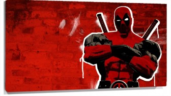 Lienzo Dead Pool Brazos cruzados