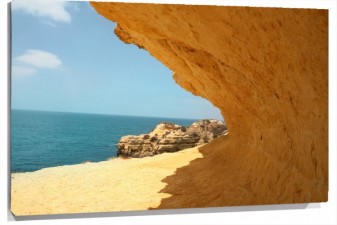 Lienzo playa rocosa 