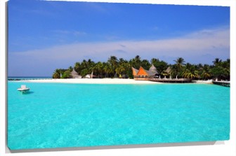 Lienzo Isla maldivas