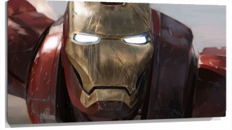 Lienzo Cara de Ironman