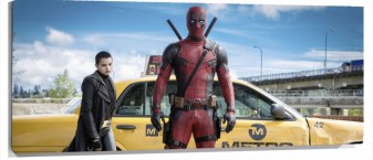Lienzo Dead Pool taxi