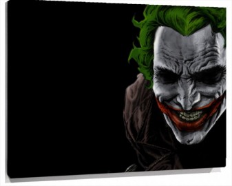 Lienzo Cara De Joker Fondo negro