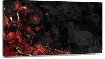 Lienzo Dead Pool Buscando A mouth
