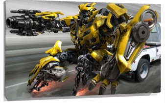 Lienzo Blumblebee De Transformers corriendo