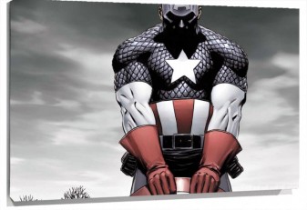 Lienzo Capitan America Sujetando Su escudo