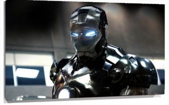 Lienzo Cara Y Ojos Iluminados De ironman