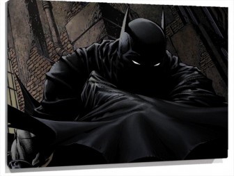 Lienzo Batman Tapandose Con Su capa