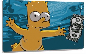 Lienzo Bart Simpsons