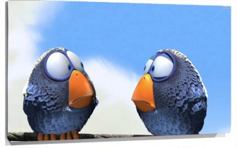 Lienzo Aves Pixar 