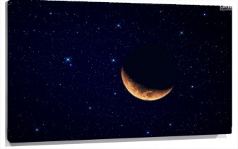 Lienzo Luna y Estrellas 