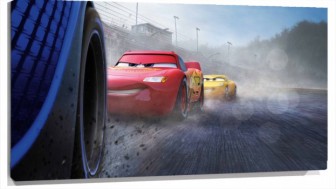 Lienzo Cars 3 Jackson Storm vs Cruz Ramirez