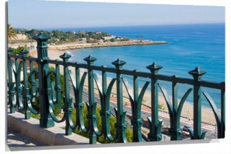 Lienzo Balcon al mar