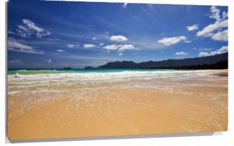 Lienzo playa cielo azul