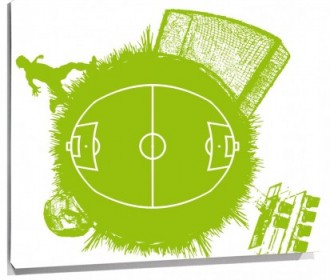 Lienzo Campo futbol