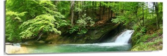 Lienzo Cascada lago
