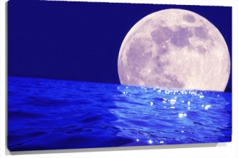 Lienzo Luna y agua
